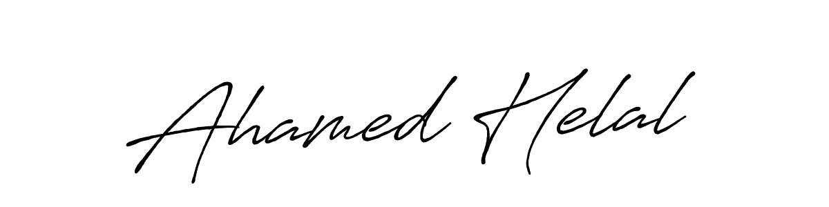 Ahamed Helal stylish signature style. Best Handwritten Sign (Antro_Vectra_Bolder) for my name. Handwritten Signature Collection Ideas for my name Ahamed Helal. Ahamed Helal signature style 7 images and pictures png