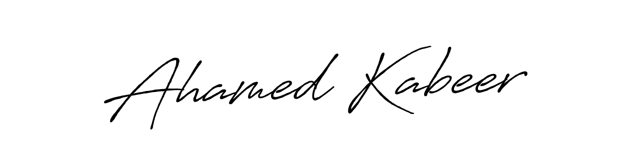 Ahamed Kabeer stylish signature style. Best Handwritten Sign (Antro_Vectra_Bolder) for my name. Handwritten Signature Collection Ideas for my name Ahamed Kabeer. Ahamed Kabeer signature style 7 images and pictures png