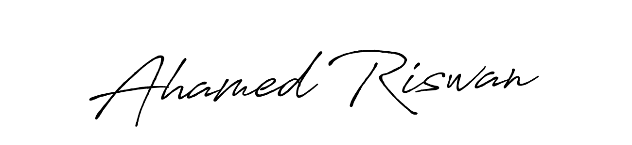 Make a beautiful signature design for name Ahamed Riswan. Use this online signature maker to create a handwritten signature for free. Ahamed Riswan signature style 7 images and pictures png