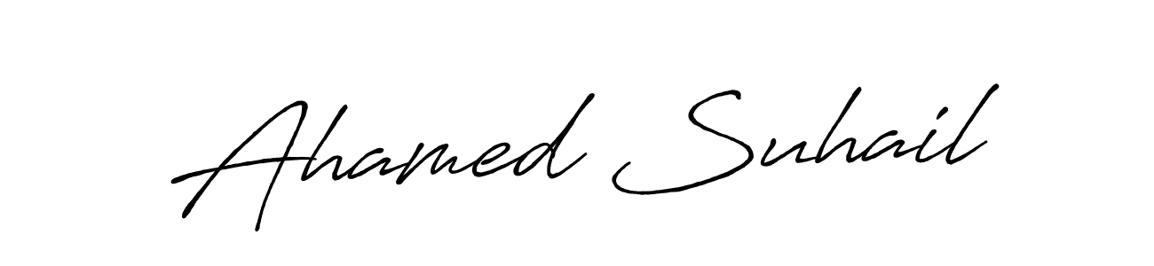 Also You can easily find your signature by using the search form. We will create Ahamed Suhail name handwritten signature images for you free of cost using Antro_Vectra_Bolder sign style. Ahamed Suhail signature style 7 images and pictures png