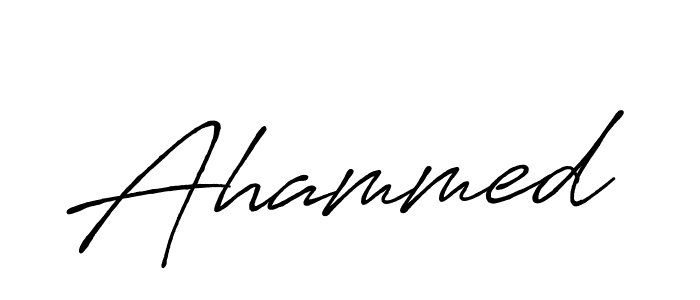 Ahammed stylish signature style. Best Handwritten Sign (Antro_Vectra_Bolder) for my name. Handwritten Signature Collection Ideas for my name Ahammed. Ahammed signature style 7 images and pictures png