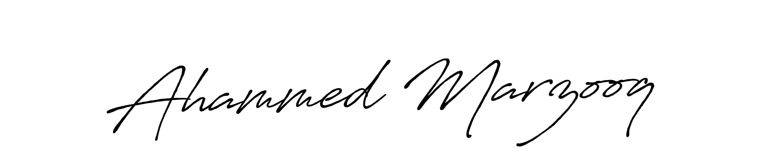 Also You can easily find your signature by using the search form. We will create Ahammed Marzooq name handwritten signature images for you free of cost using Antro_Vectra_Bolder sign style. Ahammed Marzooq signature style 7 images and pictures png