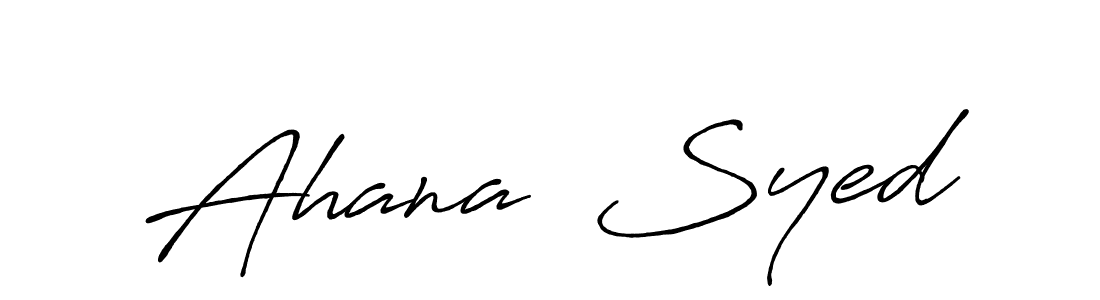 Similarly Antro_Vectra_Bolder is the best handwritten signature design. Signature creator online .You can use it as an online autograph creator for name Ahana  Syed. Ahana  Syed signature style 7 images and pictures png