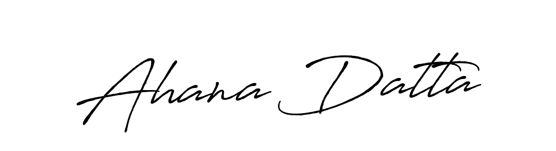 Design your own signature with our free online signature maker. With this signature software, you can create a handwritten (Antro_Vectra_Bolder) signature for name Ahana Datta. Ahana Datta signature style 7 images and pictures png