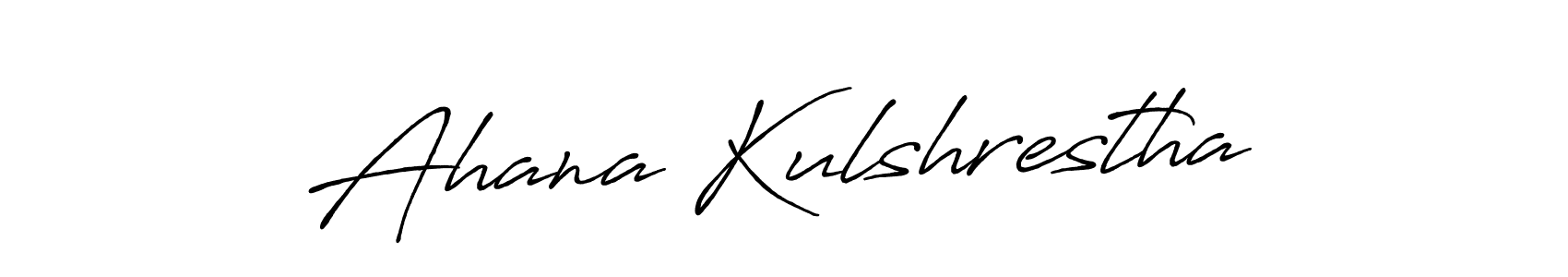 Also You can easily find your signature by using the search form. We will create Ahana Kulshrestha name handwritten signature images for you free of cost using Antro_Vectra_Bolder sign style. Ahana Kulshrestha signature style 7 images and pictures png