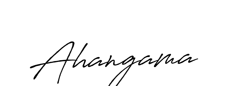 if you are searching for the best signature style for your name Ahangama. so please give up your signature search. here we have designed multiple signature styles  using Antro_Vectra_Bolder. Ahangama signature style 7 images and pictures png