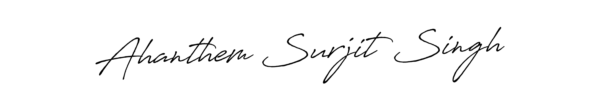 Antro_Vectra_Bolder is a professional signature style that is perfect for those who want to add a touch of class to their signature. It is also a great choice for those who want to make their signature more unique. Get Ahanthem Surjit Singh name to fancy signature for free. Ahanthem Surjit Singh signature style 7 images and pictures png