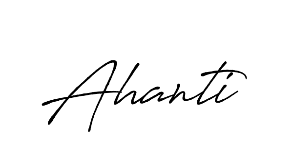 How to make Ahanti name signature. Use Antro_Vectra_Bolder style for creating short signs online. This is the latest handwritten sign. Ahanti signature style 7 images and pictures png