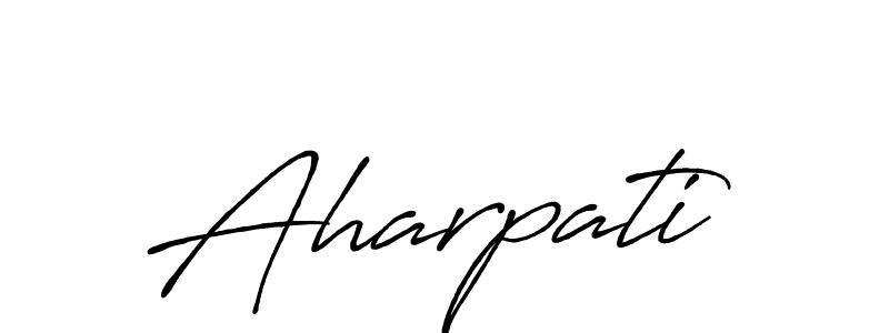 The best way (Antro_Vectra_Bolder) to make a short signature is to pick only two or three words in your name. The name Aharpati include a total of six letters. For converting this name. Aharpati signature style 7 images and pictures png