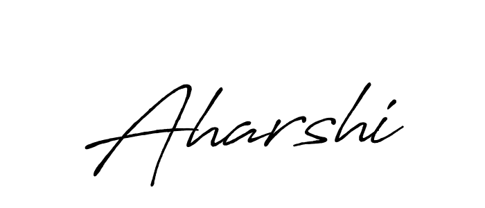 How to make Aharshi name signature. Use Antro_Vectra_Bolder style for creating short signs online. This is the latest handwritten sign. Aharshi signature style 7 images and pictures png