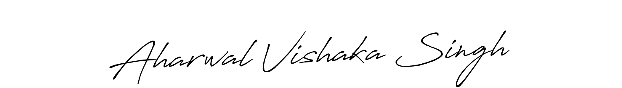 Aharwal Vishaka Singh stylish signature style. Best Handwritten Sign (Antro_Vectra_Bolder) for my name. Handwritten Signature Collection Ideas for my name Aharwal Vishaka Singh. Aharwal Vishaka Singh signature style 7 images and pictures png