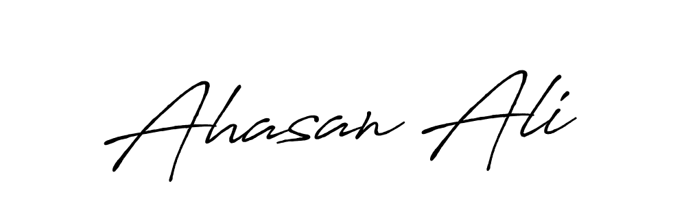 You should practise on your own different ways (Antro_Vectra_Bolder) to write your name (Ahasan Ali) in signature. don't let someone else do it for you. Ahasan Ali signature style 7 images and pictures png