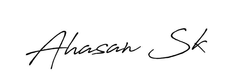 You should practise on your own different ways (Antro_Vectra_Bolder) to write your name (Ahasan Sk) in signature. don't let someone else do it for you. Ahasan Sk signature style 7 images and pictures png