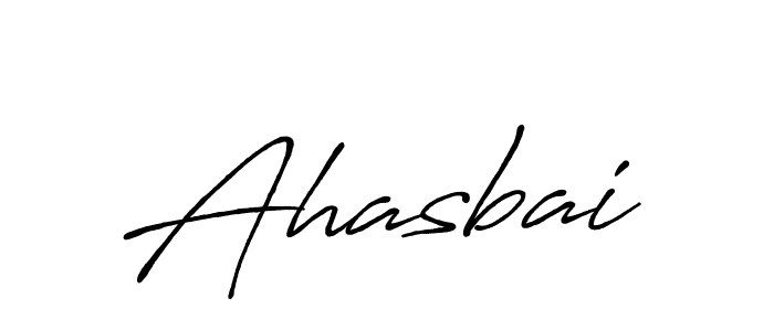 Also we have Ahasbai name is the best signature style. Create professional handwritten signature collection using Antro_Vectra_Bolder autograph style. Ahasbai signature style 7 images and pictures png