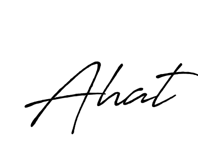 Create a beautiful signature design for name Ahat. With this signature (Antro_Vectra_Bolder) fonts, you can make a handwritten signature for free. Ahat signature style 7 images and pictures png