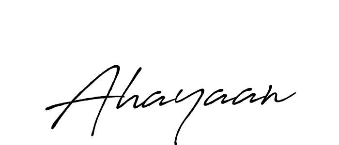 Create a beautiful signature design for name Ahayaan. With this signature (Antro_Vectra_Bolder) fonts, you can make a handwritten signature for free. Ahayaan signature style 7 images and pictures png