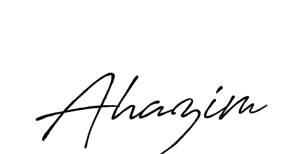 How to make Ahazim signature? Antro_Vectra_Bolder is a professional autograph style. Create handwritten signature for Ahazim name. Ahazim signature style 7 images and pictures png
