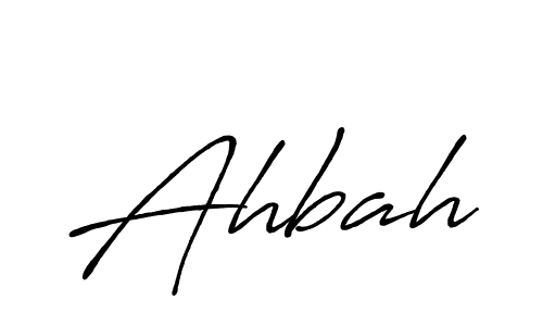 Ahbah stylish signature style. Best Handwritten Sign (Antro_Vectra_Bolder) for my name. Handwritten Signature Collection Ideas for my name Ahbah. Ahbah signature style 7 images and pictures png