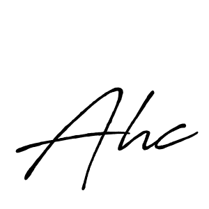 The best way (Antro_Vectra_Bolder) to make a short signature is to pick only two or three words in your name. The name Ahc include a total of six letters. For converting this name. Ahc signature style 7 images and pictures png