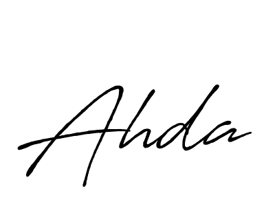 Also we have Ahda name is the best signature style. Create professional handwritten signature collection using Antro_Vectra_Bolder autograph style. Ahda signature style 7 images and pictures png