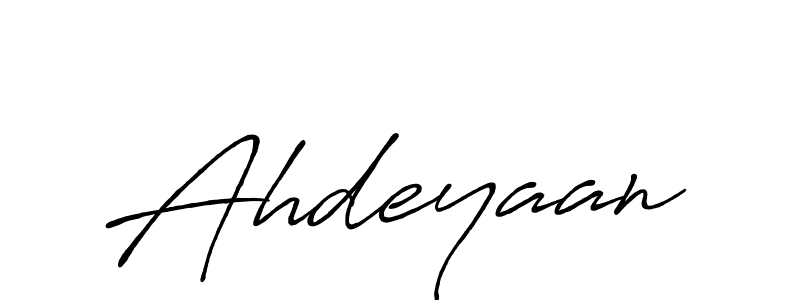 It looks lik you need a new signature style for name Ahdeyaan. Design unique handwritten (Antro_Vectra_Bolder) signature with our free signature maker in just a few clicks. Ahdeyaan signature style 7 images and pictures png