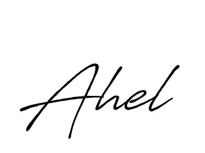 Ahel stylish signature style. Best Handwritten Sign (Antro_Vectra_Bolder) for my name. Handwritten Signature Collection Ideas for my name Ahel. Ahel signature style 7 images and pictures png