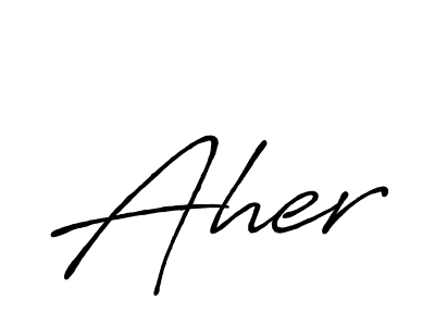 Also we have Aher name is the best signature style. Create professional handwritten signature collection using Antro_Vectra_Bolder autograph style. Aher signature style 7 images and pictures png
