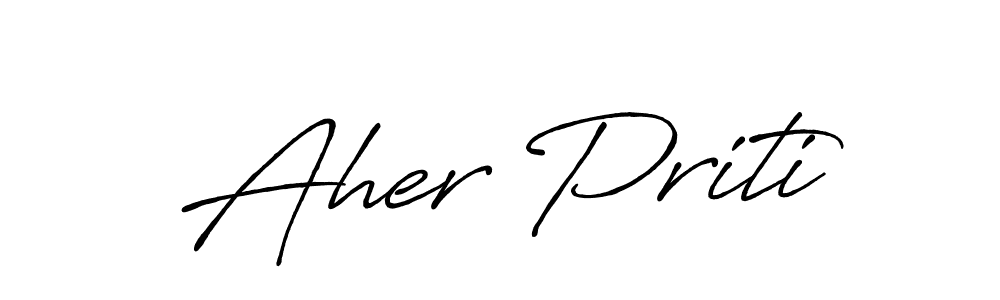 See photos of Aher Priti official signature by Spectra . Check more albums & portfolios. Read reviews & check more about Antro_Vectra_Bolder font. Aher Priti signature style 7 images and pictures png