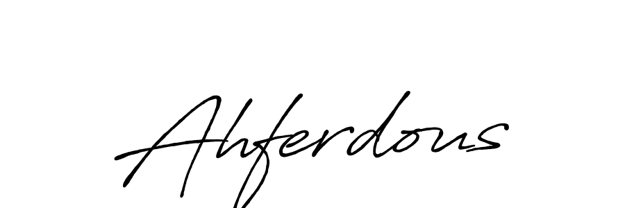 Make a beautiful signature design for name Ahferdous. Use this online signature maker to create a handwritten signature for free. Ahferdous signature style 7 images and pictures png