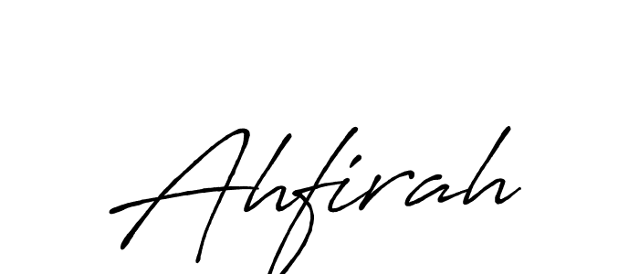 How to make Ahfirah signature? Antro_Vectra_Bolder is a professional autograph style. Create handwritten signature for Ahfirah name. Ahfirah signature style 7 images and pictures png