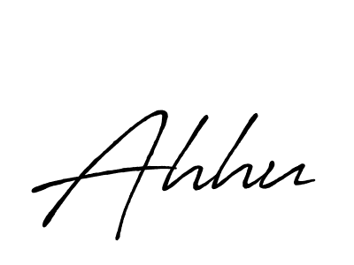 Ahhu stylish signature style. Best Handwritten Sign (Antro_Vectra_Bolder) for my name. Handwritten Signature Collection Ideas for my name Ahhu. Ahhu signature style 7 images and pictures png