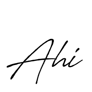 Design your own signature with our free online signature maker. With this signature software, you can create a handwritten (Antro_Vectra_Bolder) signature for name Ahi. Ahi signature style 7 images and pictures png