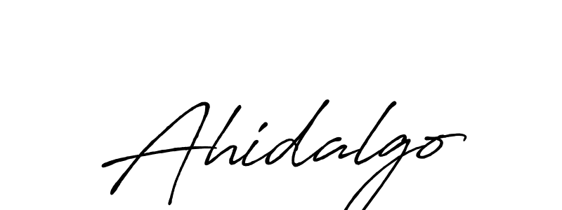 How to make Ahidalgo signature? Antro_Vectra_Bolder is a professional autograph style. Create handwritten signature for Ahidalgo name. Ahidalgo signature style 7 images and pictures png