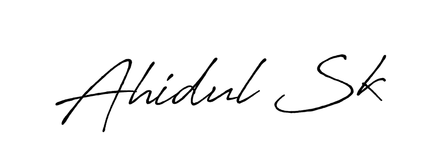 How to make Ahidul Sk signature? Antro_Vectra_Bolder is a professional autograph style. Create handwritten signature for Ahidul Sk name. Ahidul Sk signature style 7 images and pictures png