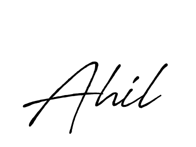 You should practise on your own different ways (Antro_Vectra_Bolder) to write your name (Ahil) in signature. don't let someone else do it for you. Ahil signature style 7 images and pictures png