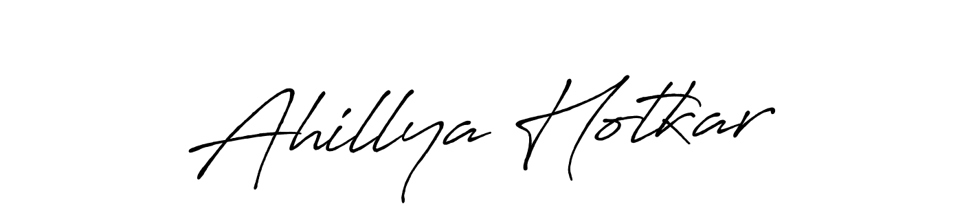 You can use this online signature creator to create a handwritten signature for the name Ahillya Hotkar. This is the best online autograph maker. Ahillya Hotkar signature style 7 images and pictures png