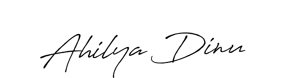 Antro_Vectra_Bolder is a professional signature style that is perfect for those who want to add a touch of class to their signature. It is also a great choice for those who want to make their signature more unique. Get Ahilya Dinu name to fancy signature for free. Ahilya Dinu signature style 7 images and pictures png