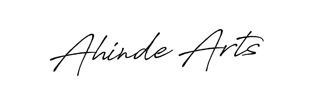Make a beautiful signature design for name Ahinde Arts. Use this online signature maker to create a handwritten signature for free. Ahinde Arts signature style 7 images and pictures png