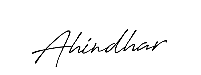 How to make Ahindhar name signature. Use Antro_Vectra_Bolder style for creating short signs online. This is the latest handwritten sign. Ahindhar signature style 7 images and pictures png