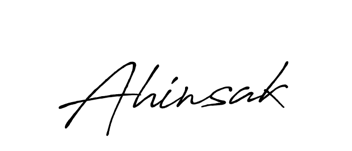 How to make Ahinsak signature? Antro_Vectra_Bolder is a professional autograph style. Create handwritten signature for Ahinsak name. Ahinsak signature style 7 images and pictures png