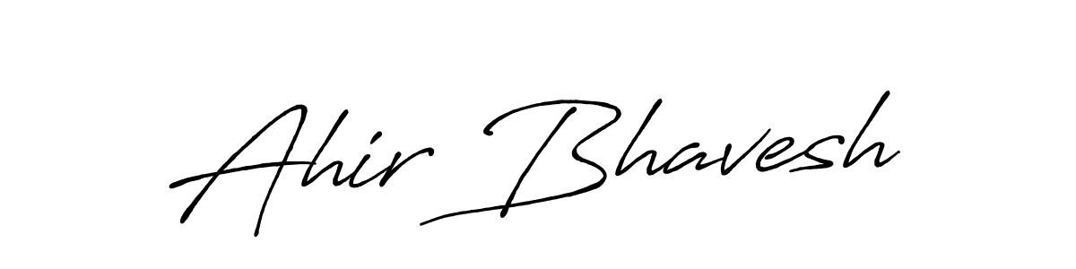 How to make Ahir Bhavesh signature? Antro_Vectra_Bolder is a professional autograph style. Create handwritten signature for Ahir Bhavesh name. Ahir Bhavesh signature style 7 images and pictures png