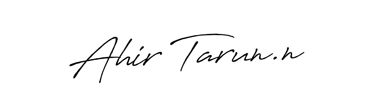 How to make Ahir Tarun.n signature? Antro_Vectra_Bolder is a professional autograph style. Create handwritten signature for Ahir Tarun.n name. Ahir Tarun.n signature style 7 images and pictures png
