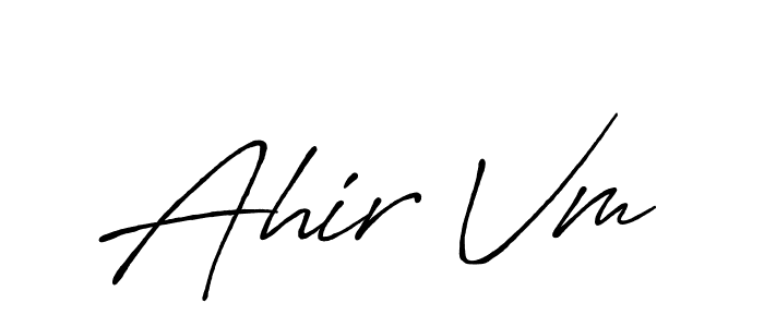 How to Draw Ahir Vm signature style? Antro_Vectra_Bolder is a latest design signature styles for name Ahir Vm. Ahir Vm signature style 7 images and pictures png