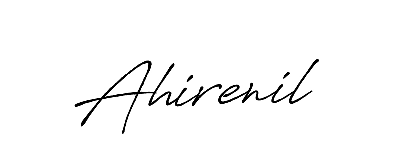 Create a beautiful signature design for name Ahirenil. With this signature (Antro_Vectra_Bolder) fonts, you can make a handwritten signature for free. Ahirenil signature style 7 images and pictures png