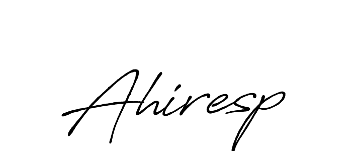 Also You can easily find your signature by using the search form. We will create Ahiresp name handwritten signature images for you free of cost using Antro_Vectra_Bolder sign style. Ahiresp signature style 7 images and pictures png