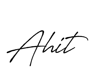 How to make Ahit signature? Antro_Vectra_Bolder is a professional autograph style. Create handwritten signature for Ahit name. Ahit signature style 7 images and pictures png