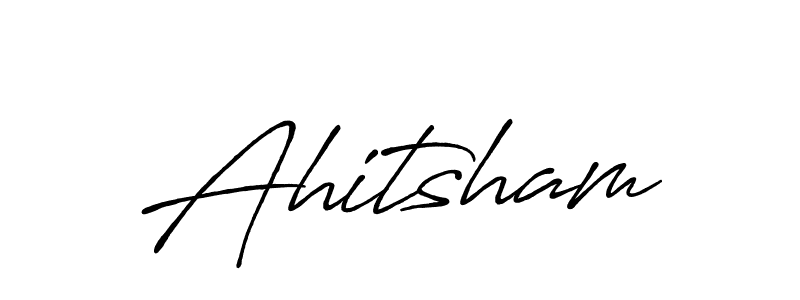 How to Draw Ahitsham signature style? Antro_Vectra_Bolder is a latest design signature styles for name Ahitsham. Ahitsham signature style 7 images and pictures png