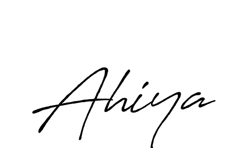 How to make Ahiya name signature. Use Antro_Vectra_Bolder style for creating short signs online. This is the latest handwritten sign. Ahiya signature style 7 images and pictures png
