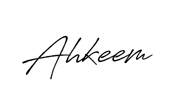Design your own signature with our free online signature maker. With this signature software, you can create a handwritten (Antro_Vectra_Bolder) signature for name Ahkeem. Ahkeem signature style 7 images and pictures png