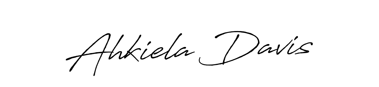 Ahkiela Davis stylish signature style. Best Handwritten Sign (Antro_Vectra_Bolder) for my name. Handwritten Signature Collection Ideas for my name Ahkiela Davis. Ahkiela Davis signature style 7 images and pictures png